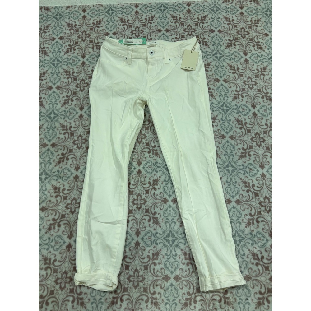 Lila Ryan Dorianna Skinny Jeans White Petite 27P 4P 63302-831 NWT